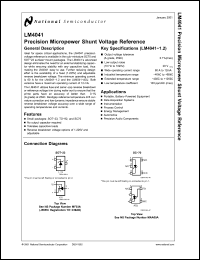 Click here to download LM4041CIM7X-1.2 Datasheet