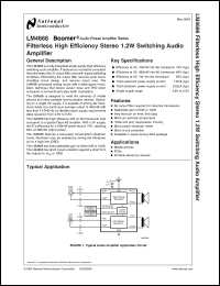 Click here to download LM4666SD Datasheet