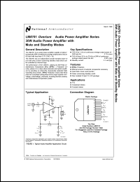 Click here to download LM4701 Datasheet