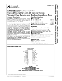 Click here to download LM4842MT Datasheet