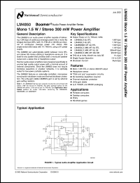 Click here to download LM4850 Datasheet