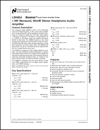Click here to download LM4854 Datasheet