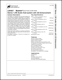 Click here to download LM4857GR Datasheet