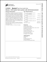 Click here to download LM4859 Datasheet
