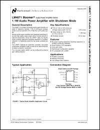 Click here to download LM4871 Datasheet