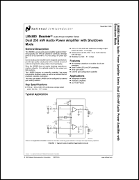 Click here to download LM4880 Datasheet