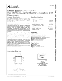Click here to download LM4888SQ Datasheet