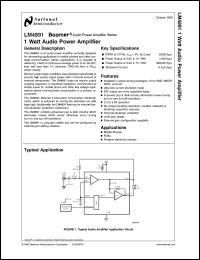 Click here to download LM4891IBP Datasheet