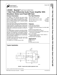 Click here to download LM4895 Datasheet