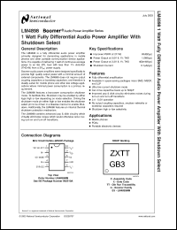 Click here to download LM4898ITL Datasheet