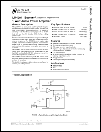 Click here to download LM4904 Datasheet