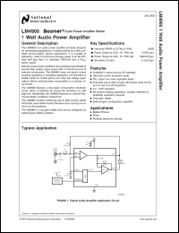 Click here to download LM4905LD Datasheet