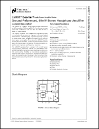 Click here to download LM4917MT Datasheet