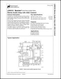 Click here to download LM4918 Datasheet