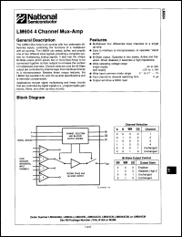 Click here to download LM604CN Datasheet
