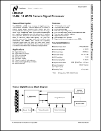 Click here to download LM98503CCVV Datasheet