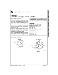 Click here to download LMC6001AIH Datasheet