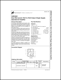 Click here to download LMC6442 Datasheet