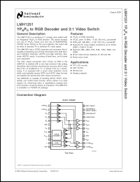 Click here to download LMH1251 Datasheet