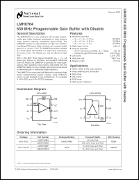 Click here to download LMH6704MF Datasheet