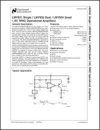 Click here to download LMV932 Datasheet