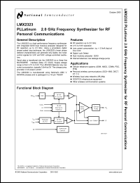 Click here to download LMX2323 Datasheet