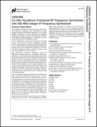 Click here to download LMX2364SLEX Datasheet