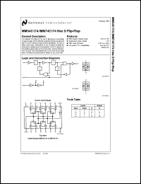 Click here to download MM54C174 Datasheet