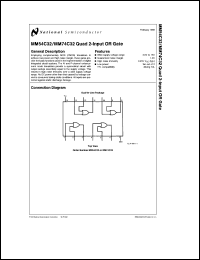 Click here to download MM54C32 Datasheet