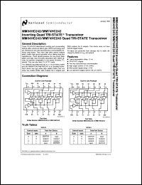 Click here to download MM54HC243J Datasheet