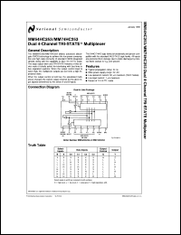 Click here to download MM54HC253J Datasheet