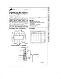 Click here to download MM74HCT151J Datasheet