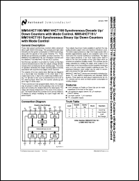 Click here to download MM74HCT190 Datasheet