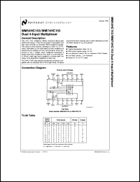 Click here to download MM74HC153 Datasheet