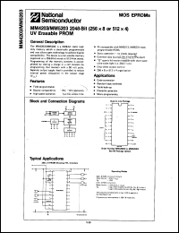 Click here to download MM4203Q/883 Datasheet