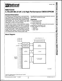 Click here to download NM27C040N20 Datasheet