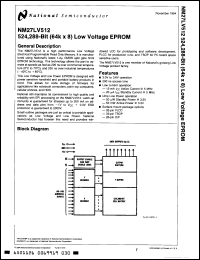 Click here to download NM27LV512V300 Datasheet