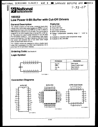 Click here to download 100352FM Datasheet