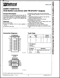 Click here to download 54ABT541CFM Datasheet