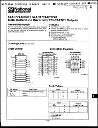 Click here to download 54AC240DMQB Datasheet