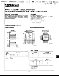 Click here to download 54ACT241FMQB Datasheet