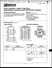 Click here to download 54AC244FMQB Datasheet