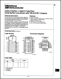 Click here to download 54AC541LMQB Datasheet