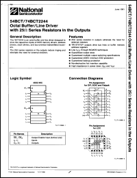 Click here to download 54BCT2244LMQR Datasheet
