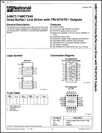 Click here to download 54BCT240LMQR Datasheet