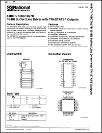 Click here to download 54BCT827BDM Datasheet
