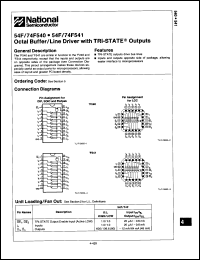 Click here to download 74F541SCX Datasheet