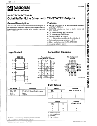 Click here to download 54FCT244DMQB Datasheet