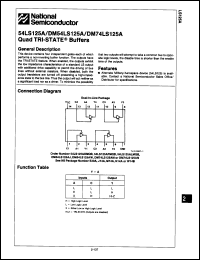 Click here to download DM54LS125J/883 Datasheet