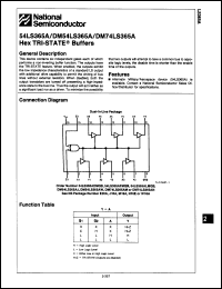 Click here to download DM54LS365J/883 Datasheet